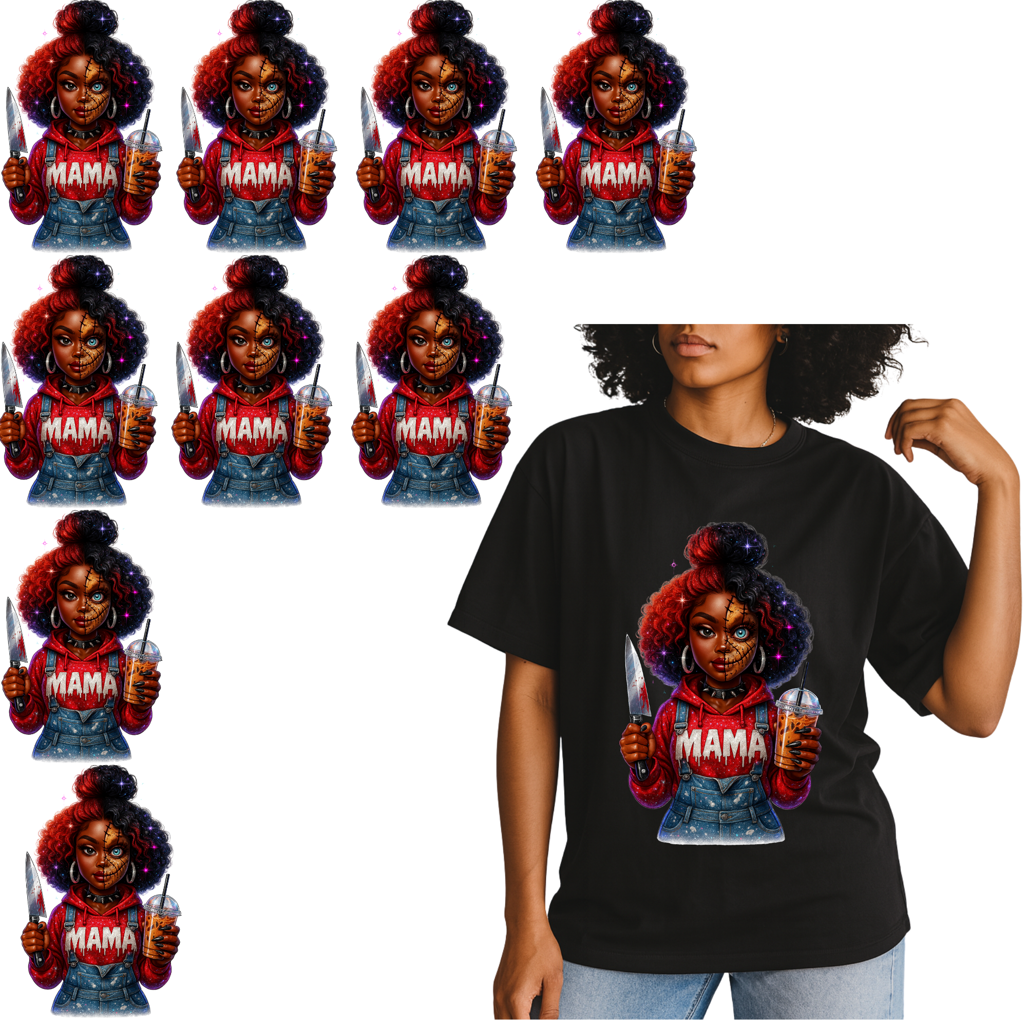 10 Adult Shirt Transfers - Halloween Bundle