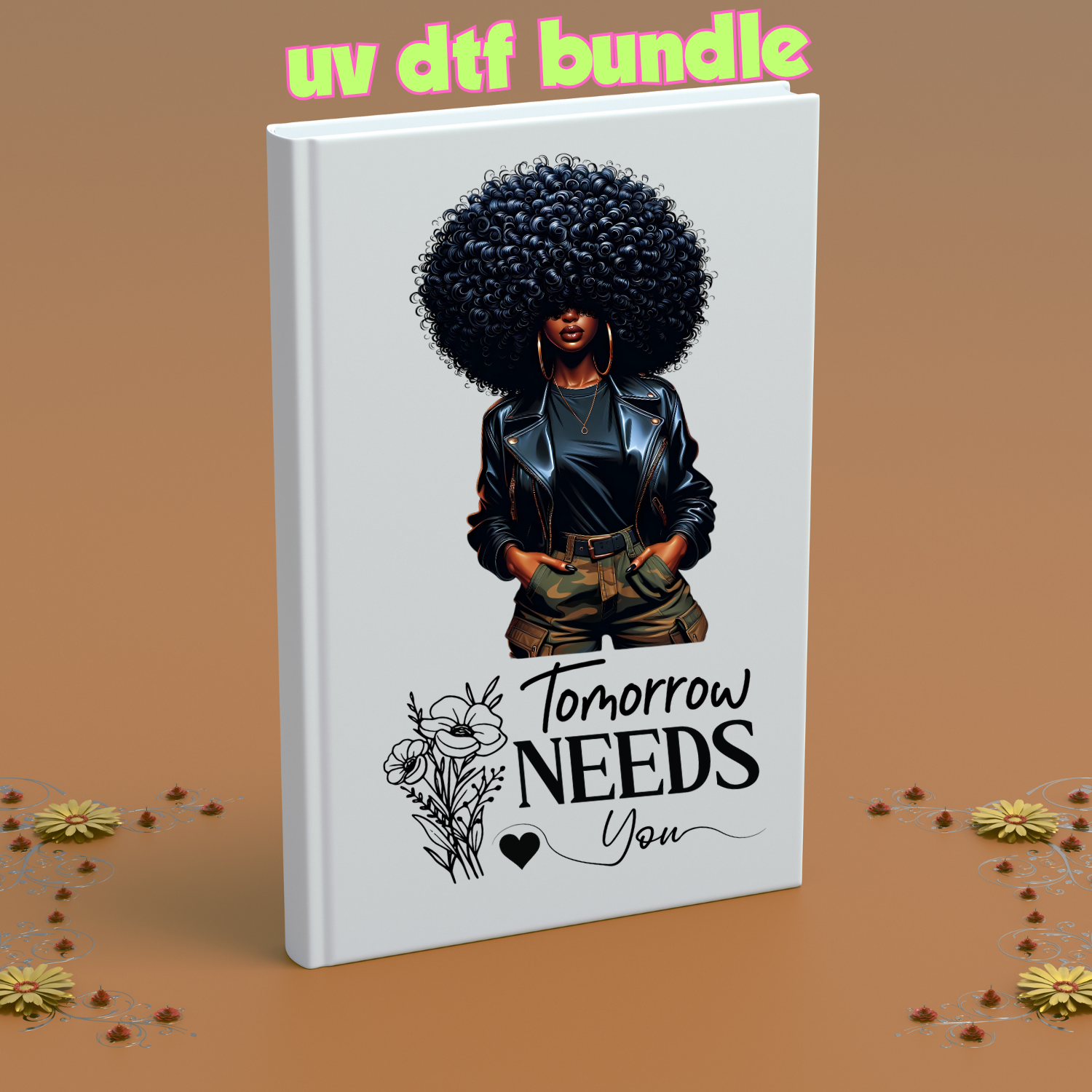 UV DTF DECALS - AFRO STYLE Bundle 3