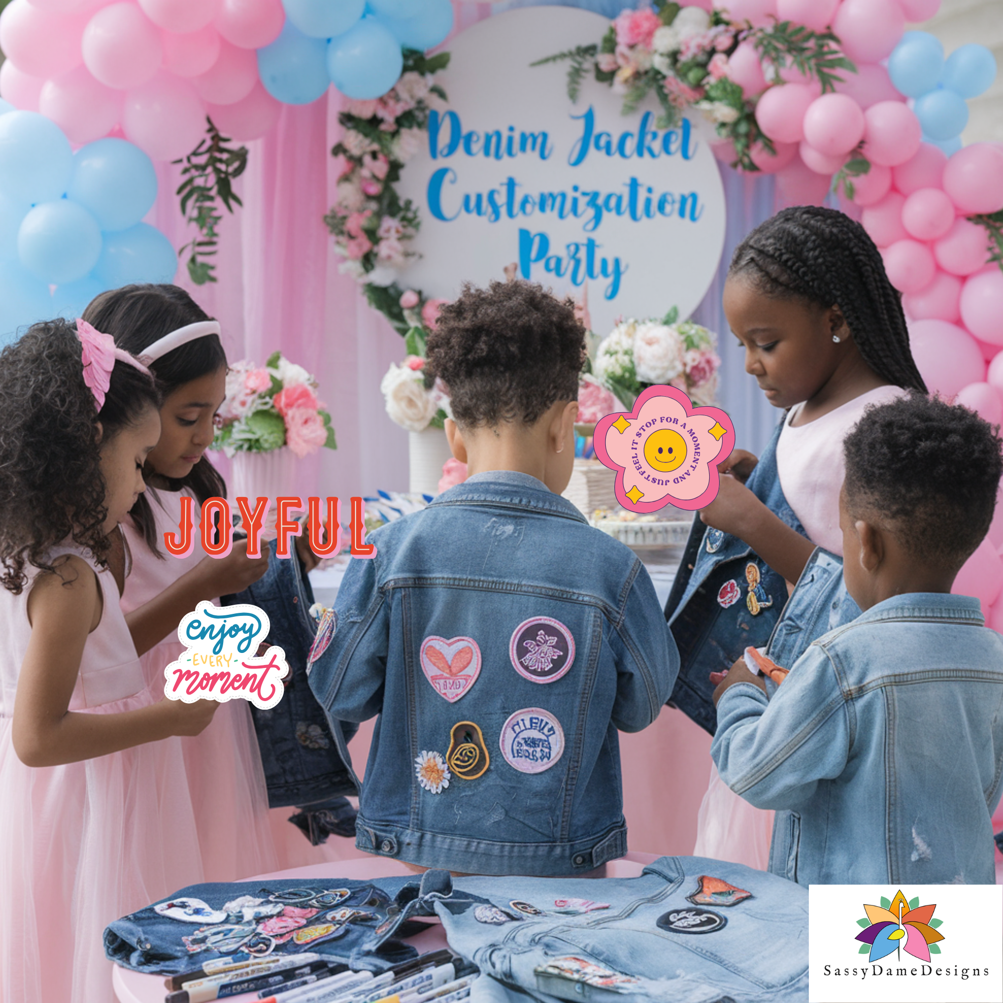 DIY Party: Custom Denim Jackets for Kids Edition!