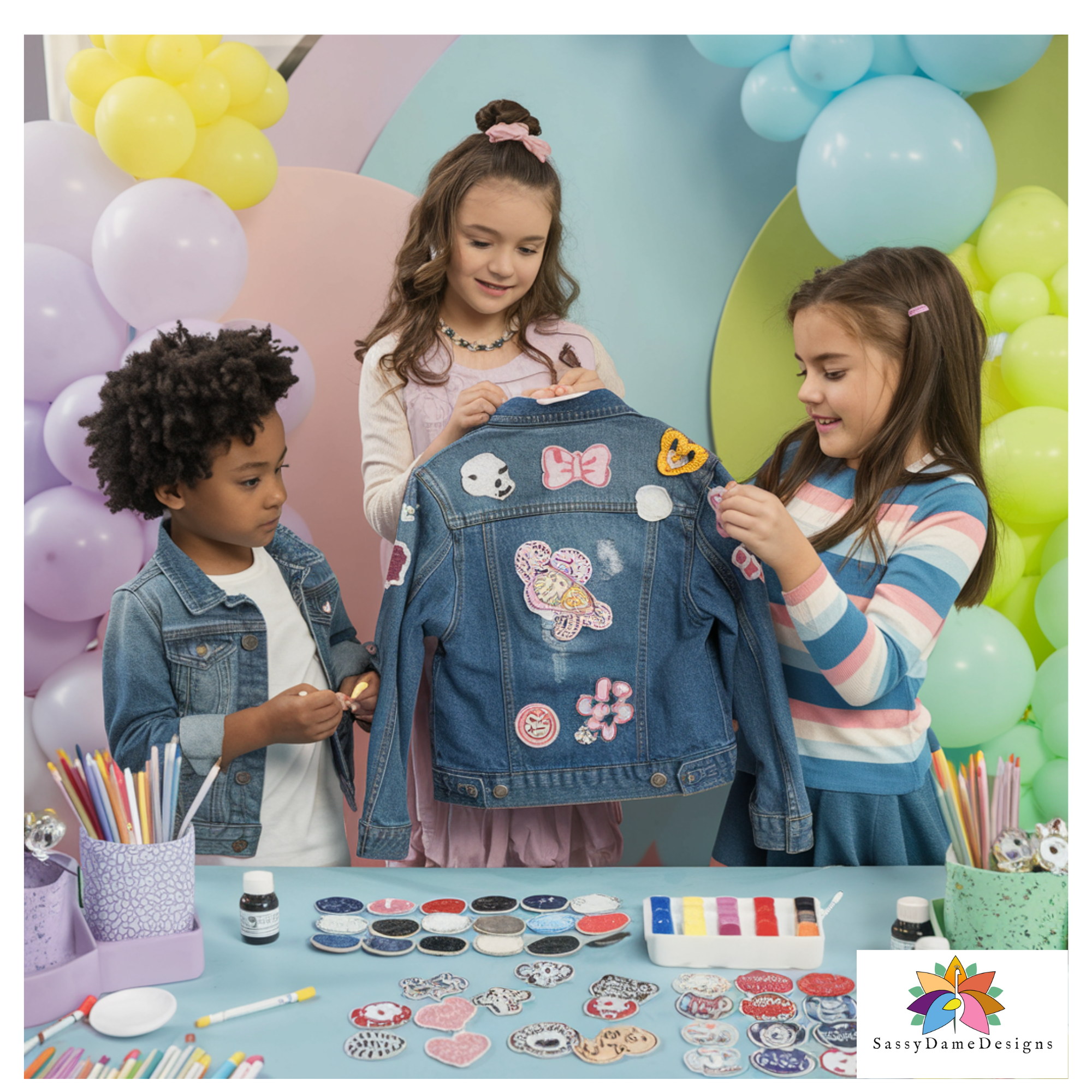 DIY Party: Custom Denim Jackets for Kids Edition!