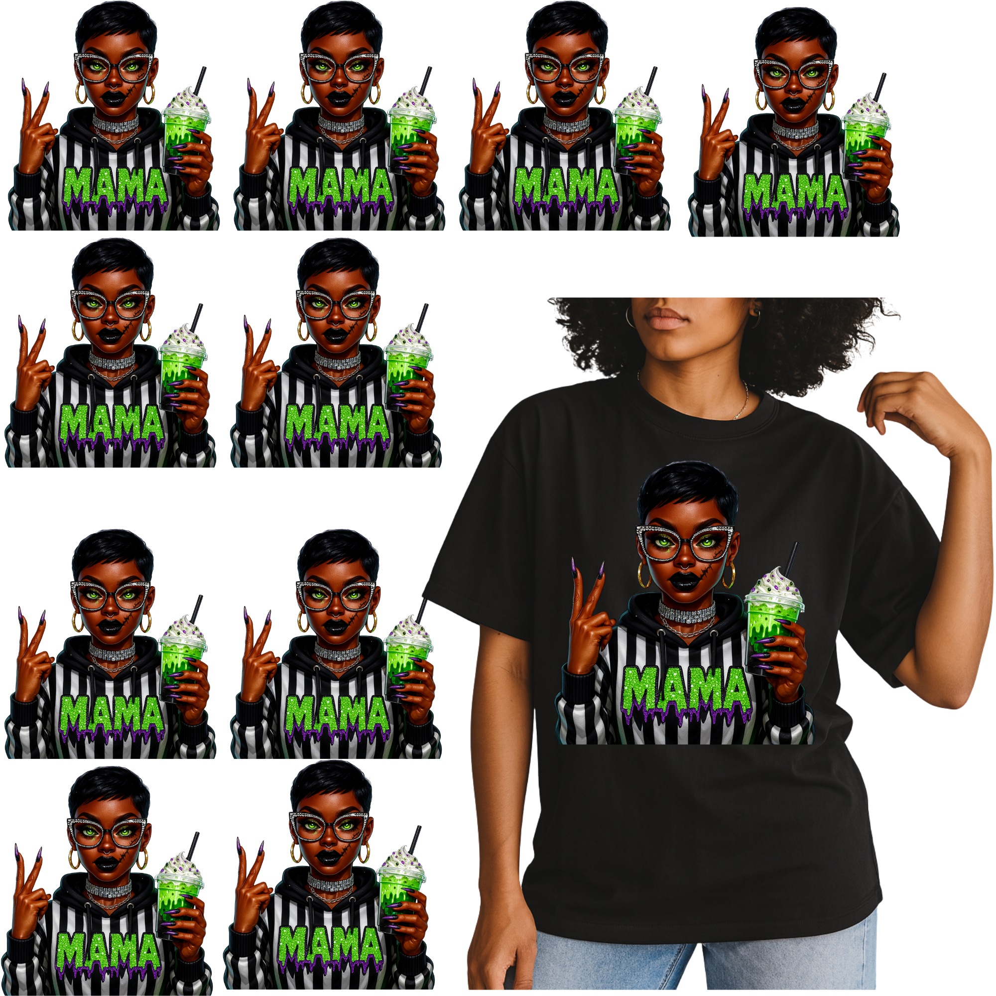 10 Adult Shirt Transfers - Halloween Bundle