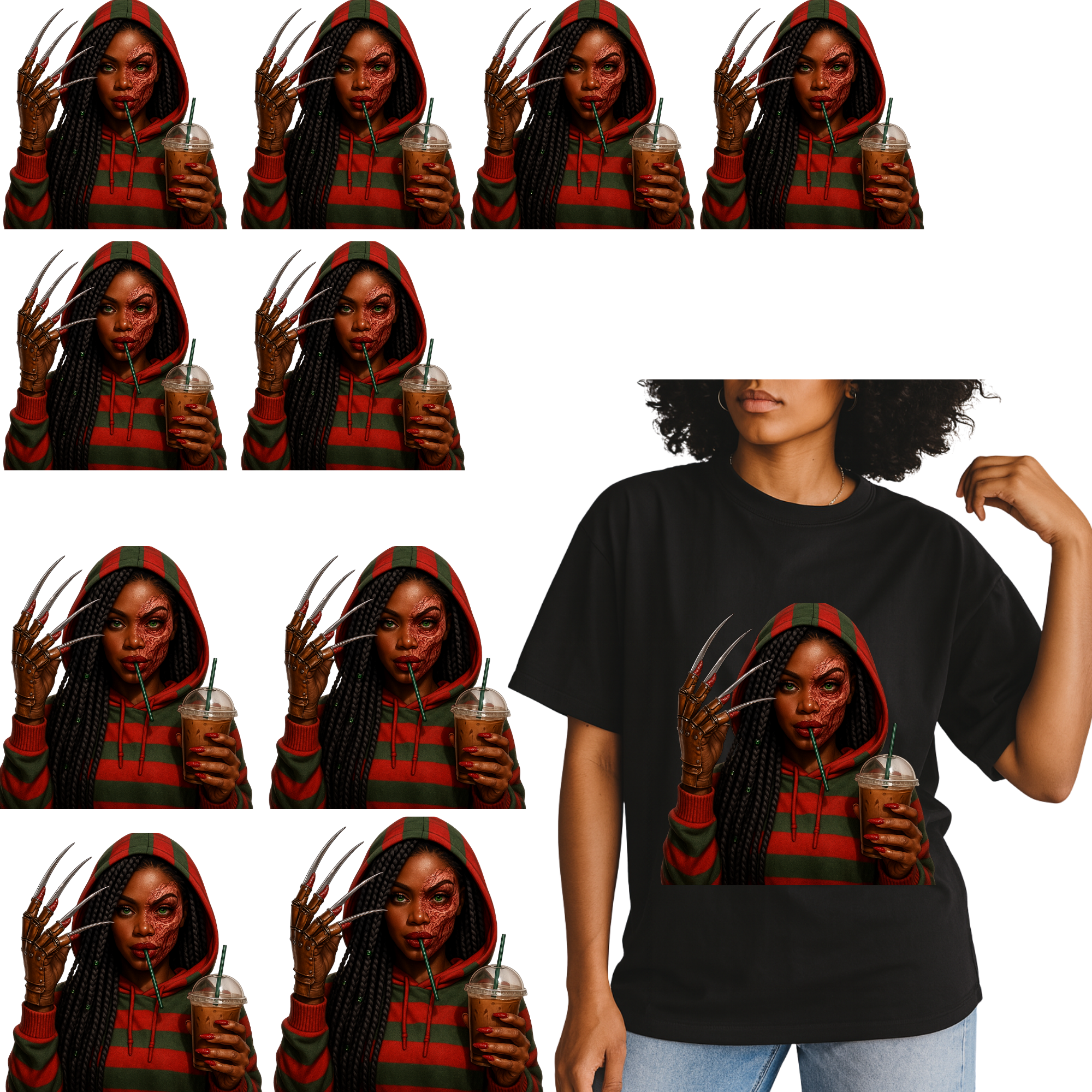 10 Adult Shirt Transfers - Halloween Bundle