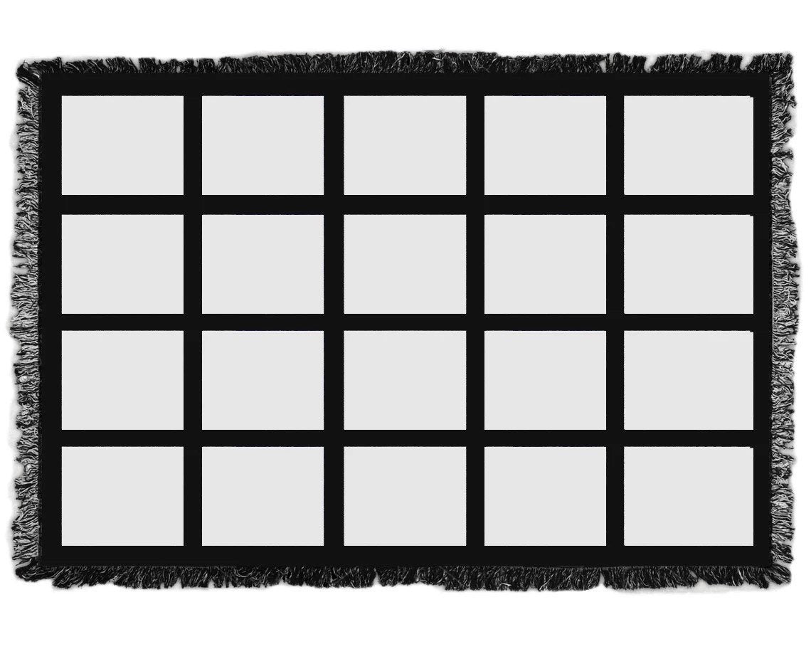 20 panel Blank Sublimation Blanket/Large 40X60inhces Sublimation blanket/Sublimation Picture Blanket/Gift Blanket/Wholesale Blanket - SassyDame Designs,LLC