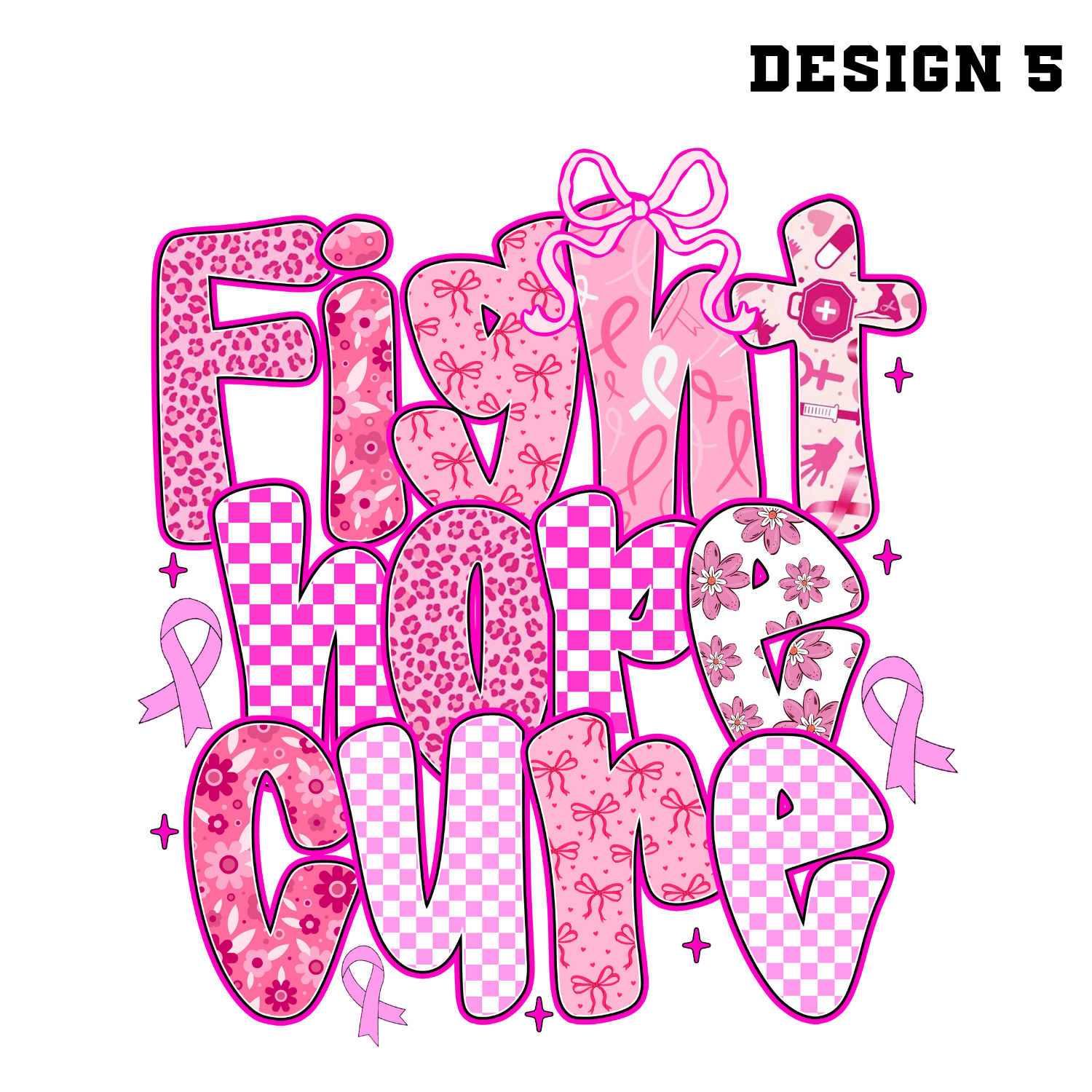 12 Breast Cancer DTF Bundle