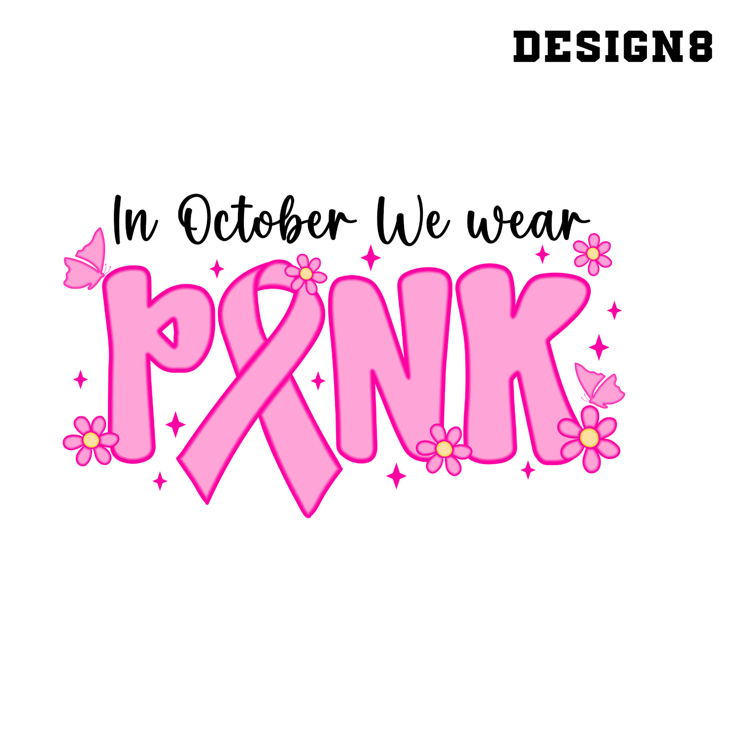 12 Breast Cancer DTF Bundle