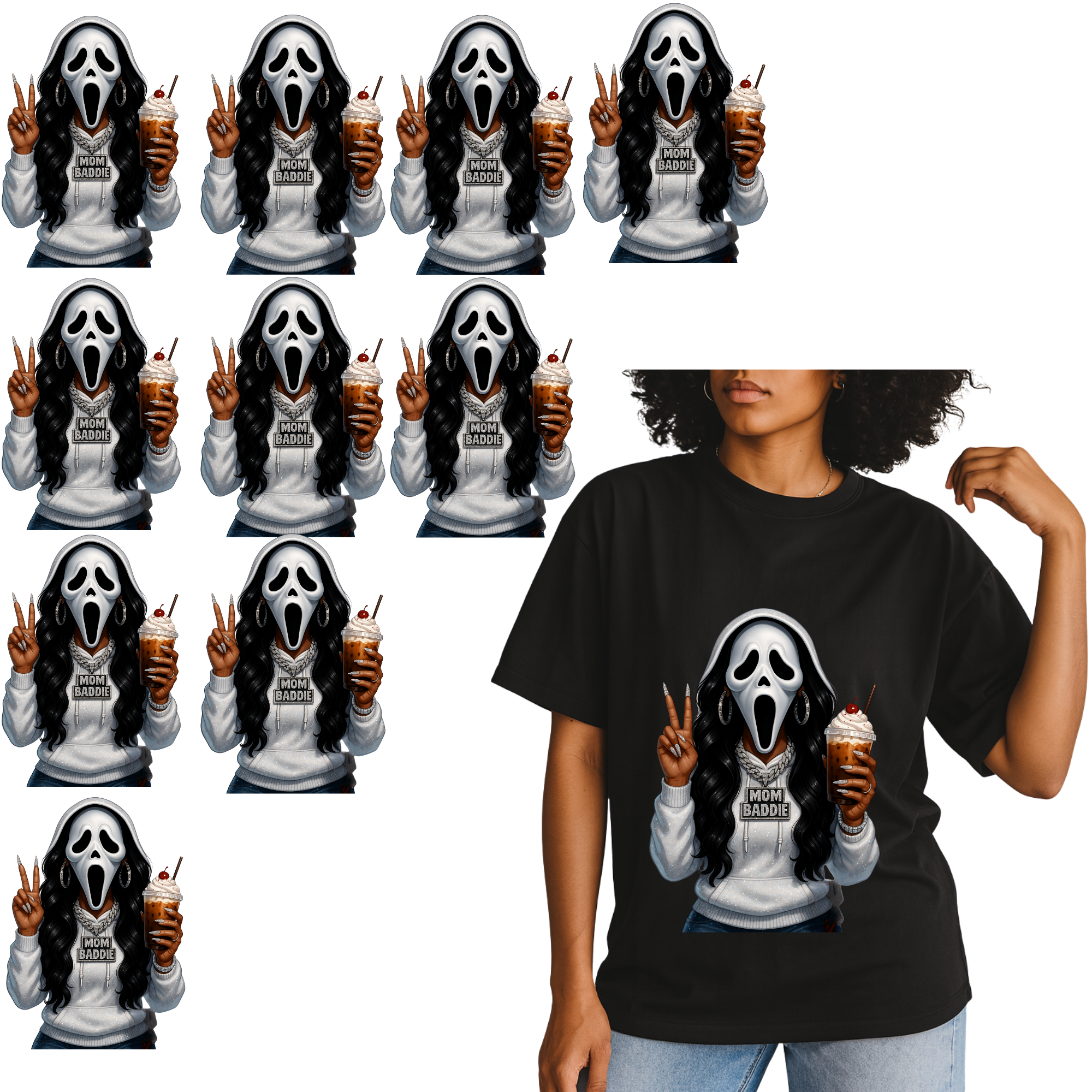 10 Adult Shirt Transfers - Halloween Bundle